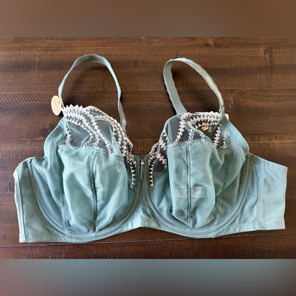 Wacoal 42D Evocative Edge Full Figure Bra Underwire Semi Sheer 855304 NWT - Picture 2 of 9